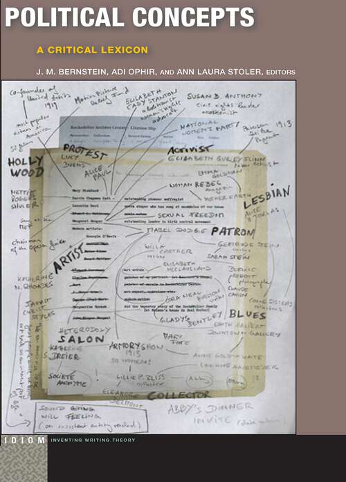 Book cover of Political Concepts: A Critical Lexicon (Idiom: Inventing Writing Theory)