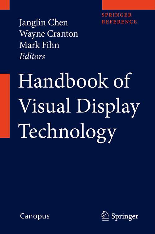 Book cover of Handbook of Visual Display Technology