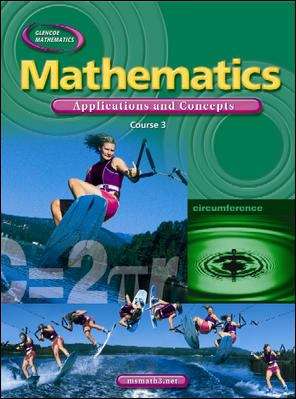 Book cover of Mathematics: Applications and Concepts (Course Three)