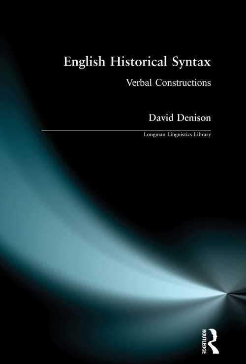 Book cover of English Historical Syntax
