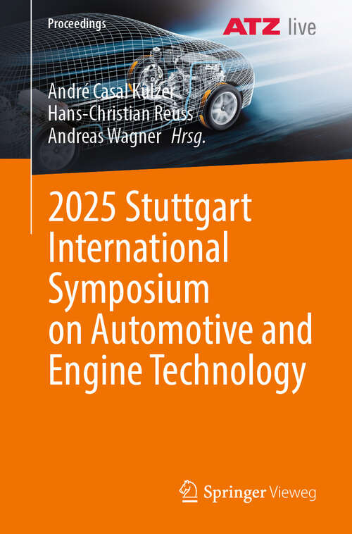Book cover of 2025 Stuttgart International Symposium on Automotive and Engine Technology (Proceedings)