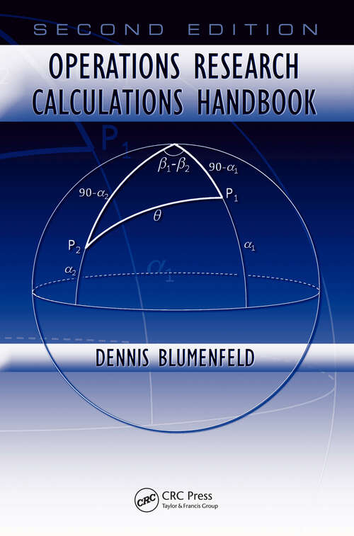 Book cover of Operations Research Calculations Handbook (2) (Operations Research Series)