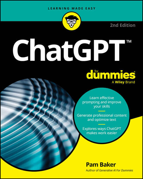 Book cover of ChatGPT For Dummies