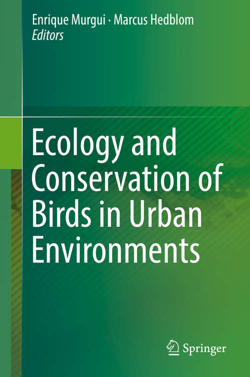 Book cover of Ecology and Conservation of Birds in Urban Environments