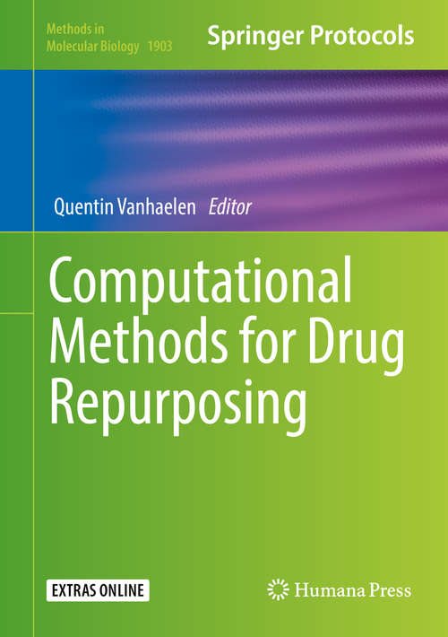 Book cover of Computational Methods for Drug Repurposing (Methods in Molecular Biology #1903)