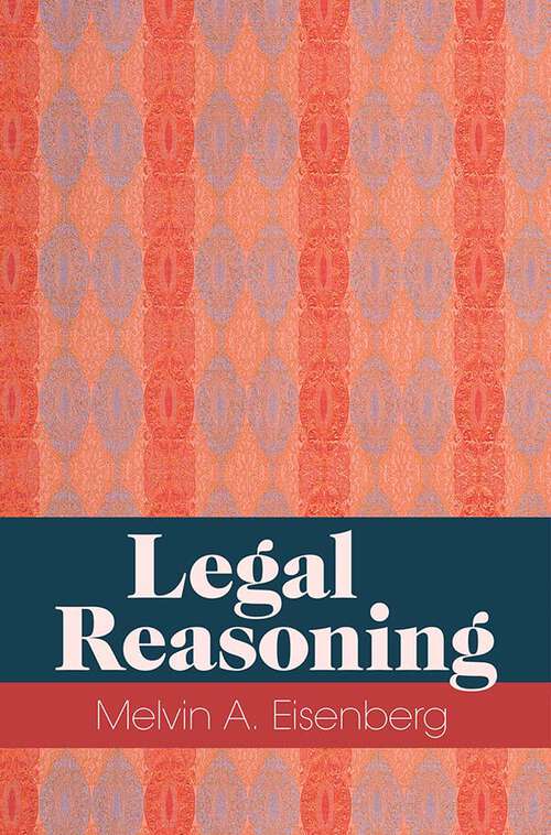 Book cover of Legal Reasoning