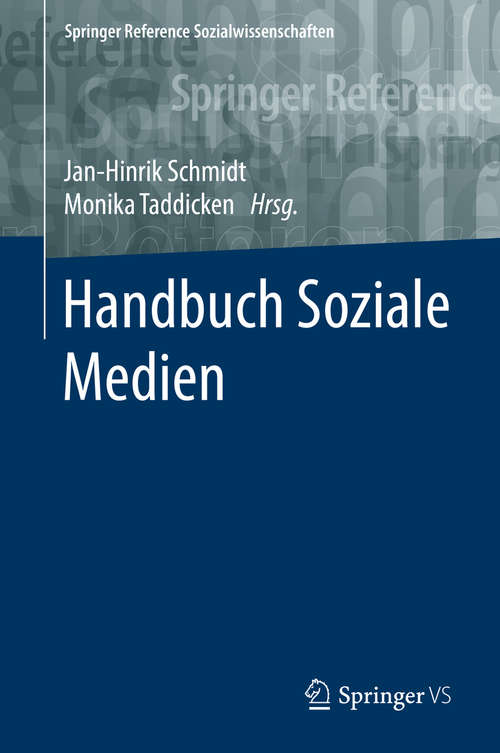 Book cover of Handbuch Soziale Medien