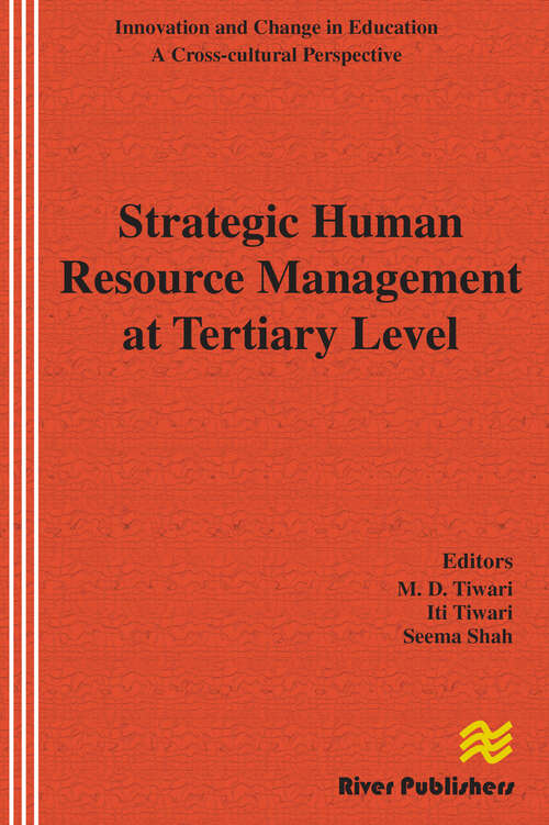 Book cover of Strategic Human Resource Management at Tertiary Level (River Publishers Series In Innovation And Change In Education Ser.)