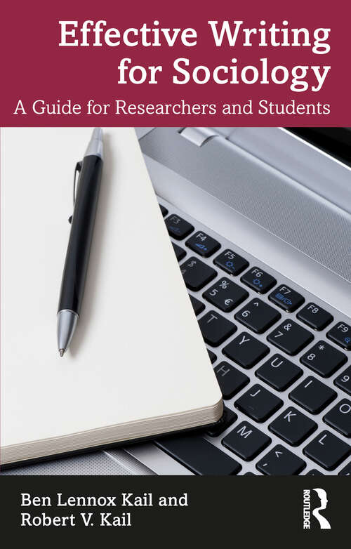 Book cover of Effective Writing for Sociology: A Guide for Researchers and Students
