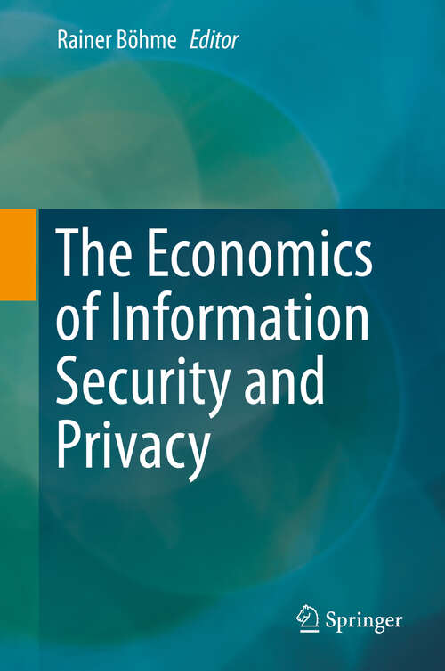 Book cover of The Economics of Information Security and Privacy
