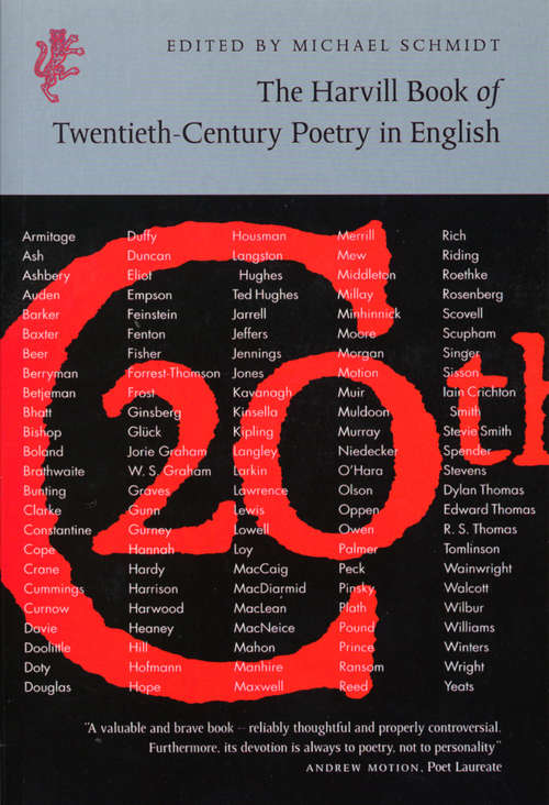 Book cover of The Harvill Book of 20th Century Poetry in English