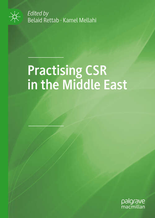 Book cover of Practising CSR in the Middle East