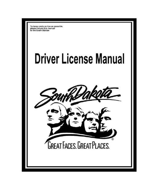 Book cover of South Dakota Driver License Manual