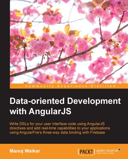 Book cover of Data-oriented Development with AngularJS