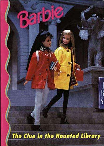 Book cover of Barbie: The Clue in the Haunted Library