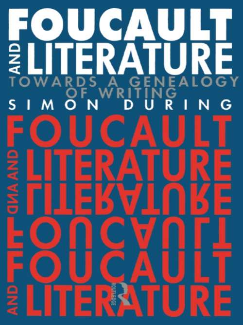 Book cover of Foucault and Literature