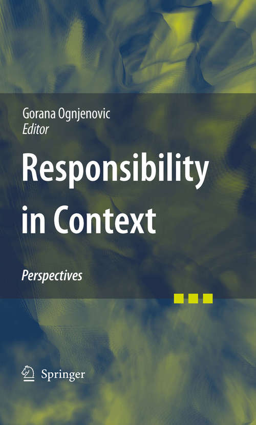 Book cover of Responsibility in Context
