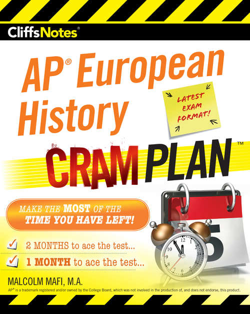 Book cover of CliffsNotes AP European History Cram Plan