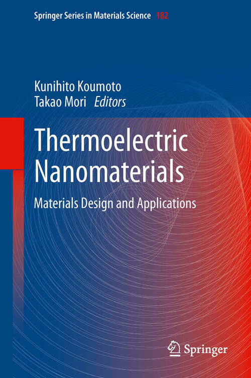 Book cover of Thermoelectric Nanomaterials: Materials Design and Applications
