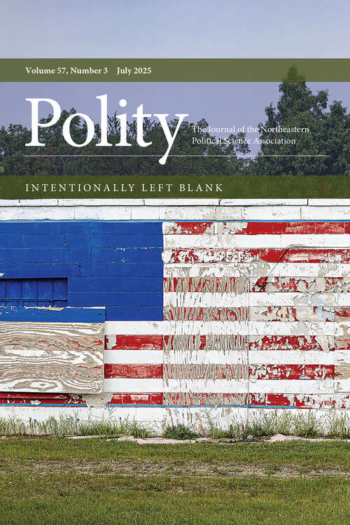 Book cover of Polity, volume 57 number 3 (July 2025)