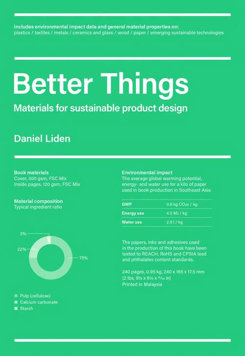 Book cover of Better Things: Materials for Sustainable Product Design