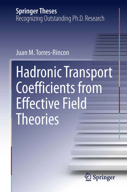 Book cover of Hadronic Transport Coefficients from Effective Field Theories