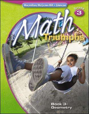 Book cover of Math Triumphs, Grade 3, Book 3: Geometry