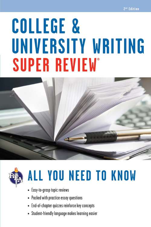 Book cover of College & University Writing Super Review