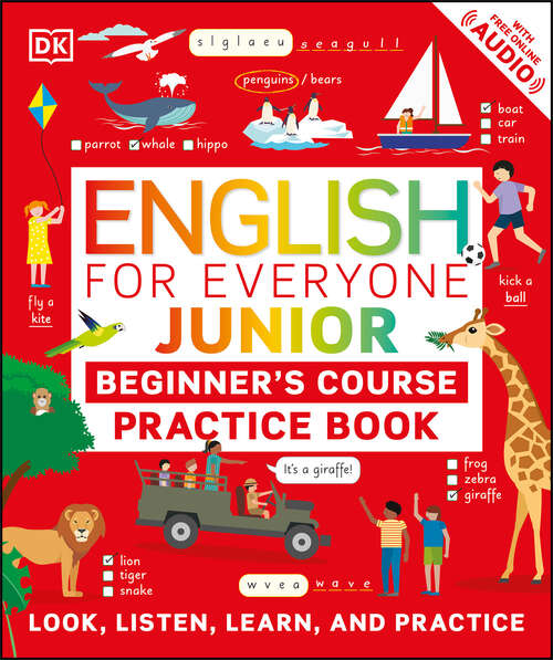 Book cover of English for Everyone Junior Beginner's Course Practice Book (DK English for Everyone Junior)