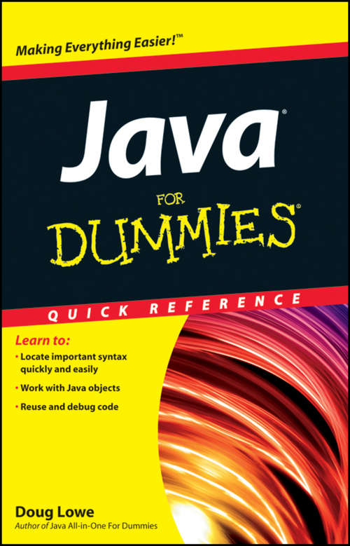Book cover of Java For Dummies Quick Reference