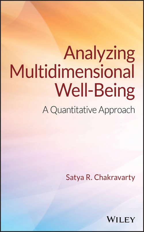 Book cover of Analyzing Multidimensional Well-Being: A Quantitative Approach