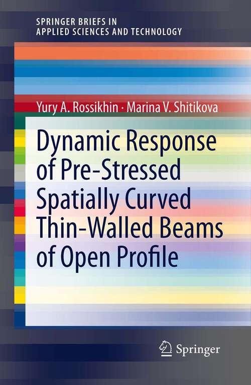Book cover of Dynamic Response of Pre-Stressed Spatially Curved Thin-Walled Beams of Open Profile