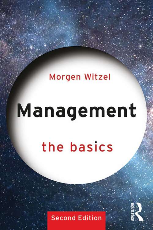 Book cover of Management: The Basics (2) (The Basics)