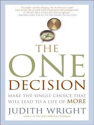 Book cover of The One Decision