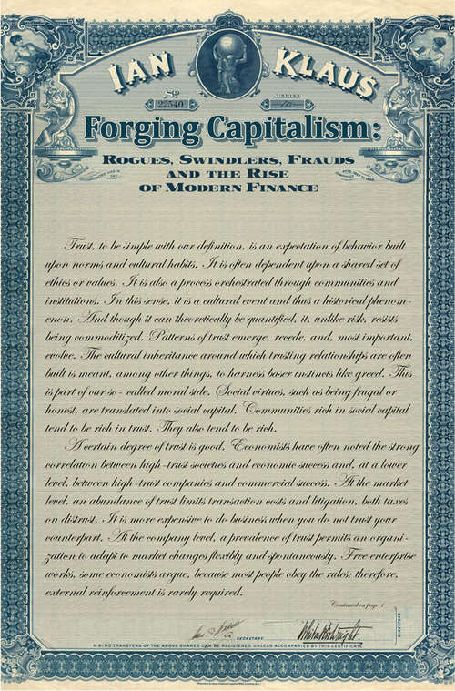 Book cover of Forging Capitalism