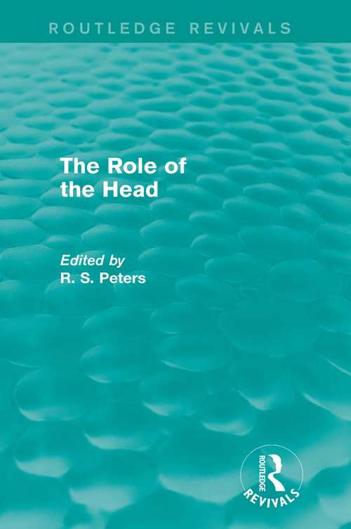 Cover image of The Role of the Head