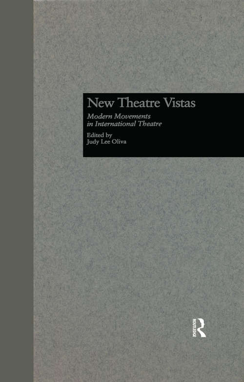 Book cover of New Theatre Vistas: Modern Movements in International Literature (Studies in Modern Drama)