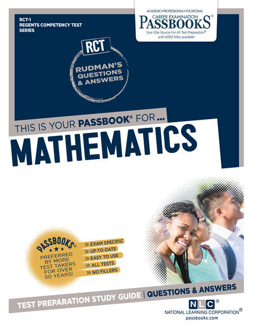 Book cover of MATHEMATICS: Passbooks Study Guide (Regents Competency Test Series (RCT): Gre-12)
