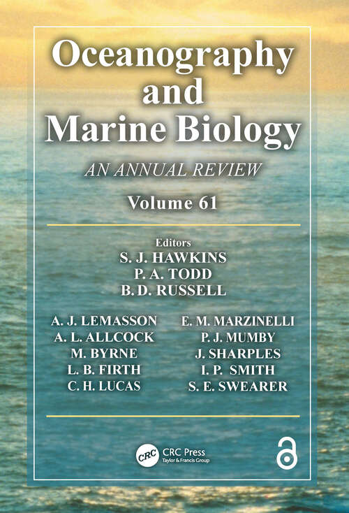 Book cover of Oceanography and Marine Biology: An annual review. Volume 61 (1) (Oceanography and Marine Biology - An Annual Review #61)