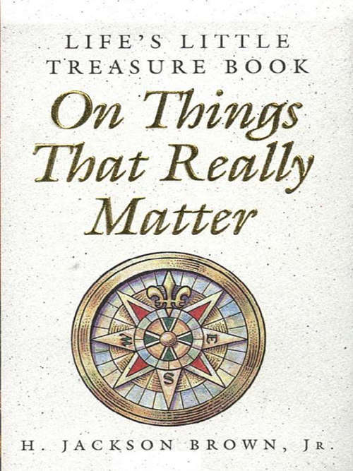 Book cover of Life's Little Treasure Book on Things that Really Matter