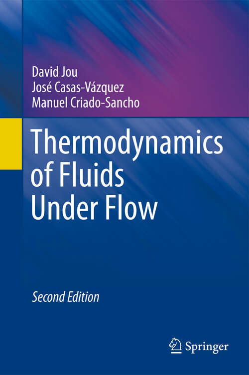 Book cover of Thermodynamics of Fluids Under Flow