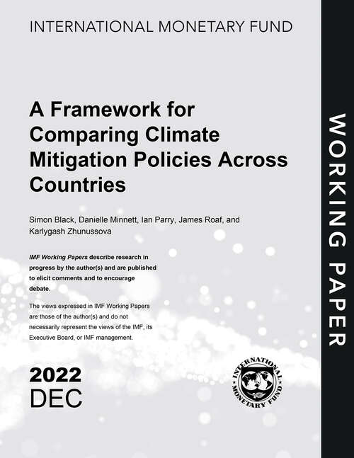 Book cover of A Framework for Comparing Climate Mitigation Policies Across Countries
