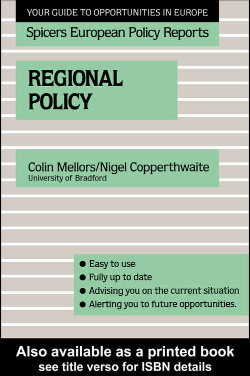 Cover image of Regional Policy