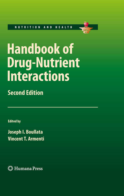 Book cover of Handbook of Drug-Nutrient Interactions