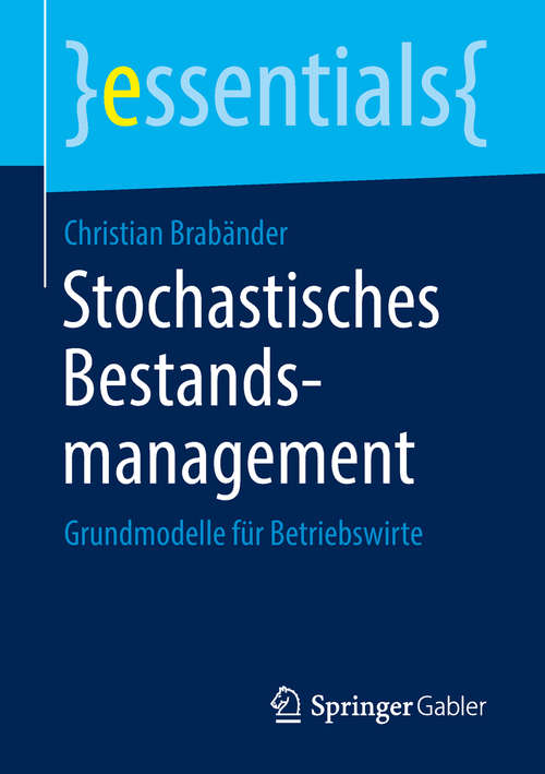 Book cover of Stochastisches Bestandsmanagement