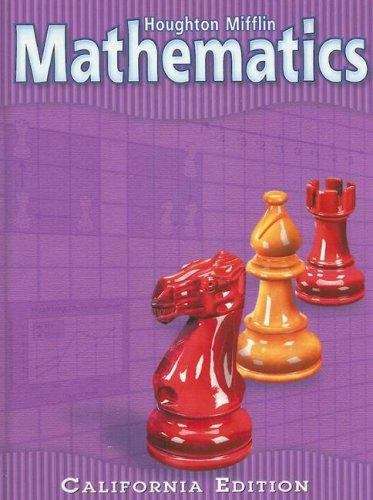 Houghton Mifflin Mathematics [Grade 5] (California Edition)