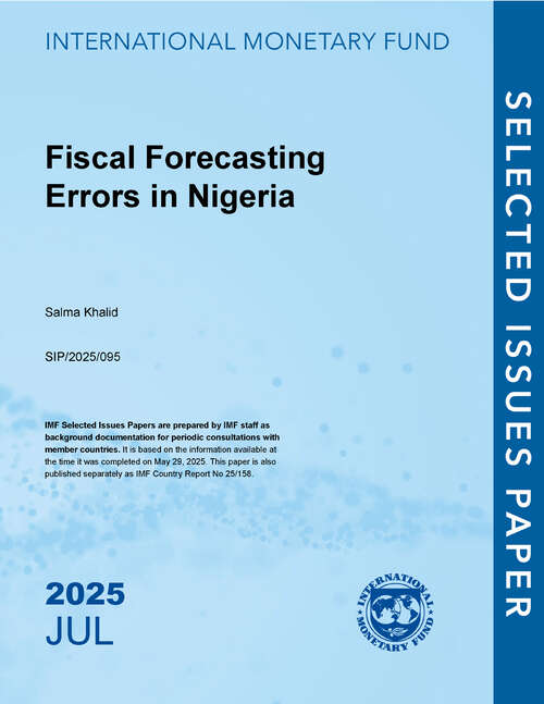 Book cover of Fiscal Forecasting Errors in Nigeria