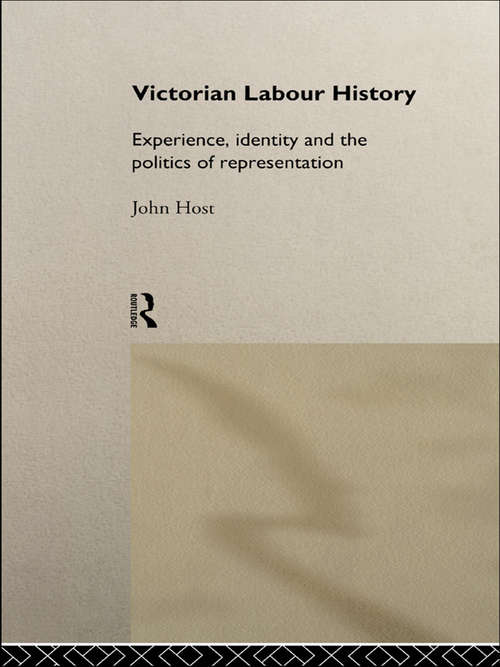 Victorian Labour History: Experience, Identity and the Politics of Representation
