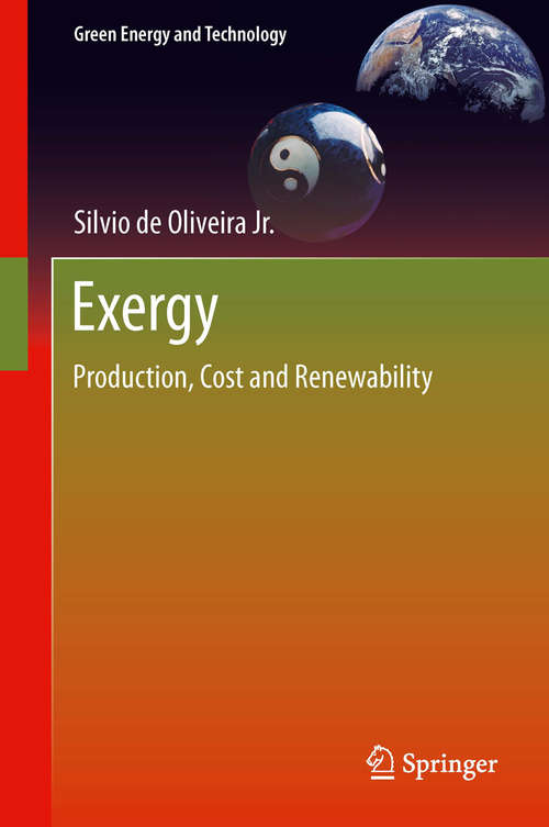 Book cover of Exergy: Production, Cost and Renewability