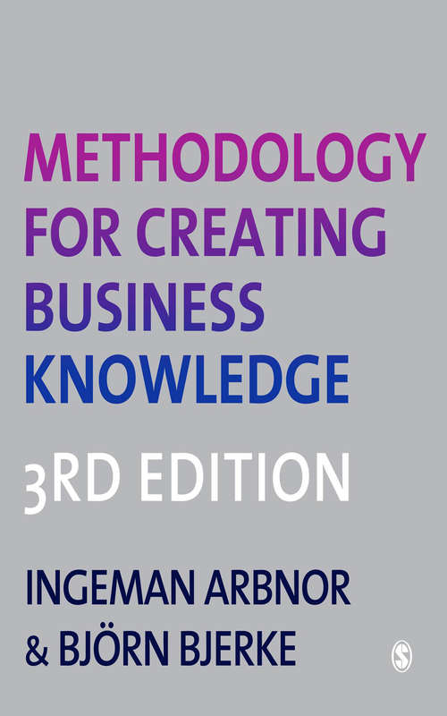 Book cover of Methodology for Creating Business Knowledge (Third Edition)